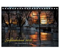 Großstadtabend - Die blaue Stunde in Wien (Tischkalender 2026 DIN A5 quer), CALVENDO Monatskalender: Mischlicht zur blauen Stunde in Wien.