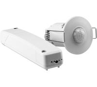 Grothe 94506 montage apparent (en saillie), plafond, encastré Détecteur de mouvements PIR 360 ° relais blanc IP20