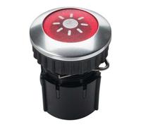GROTHE Grothe Bouton de sonnette rond 14,6 mm bouton rouge, manchon alu PROTACT 101 LED Quantité:1