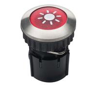 GROTHE Grothe Bouton de sonnette rond 14,6 mm rouge, manchon V2A PROTACT 105 LED Quantité:1