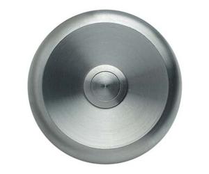 GROTHE Grothe Bouton de sonnette rond 80 mm, acier inoxydable ETA S 100 Quantité:1