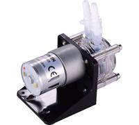 GROTHEN DC 12V Peristaltic Pump with Silicone Tubing High Water Liquid Pump Dosing Vacuum Pump Self-Priming Anti-Corrosion Adjustable for DIY Aquarium Lab Chemical Analysis Dosing Additives