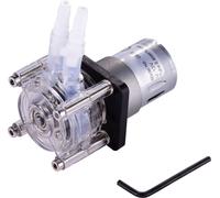 GROTHEN Pompe péristaltique DC 12V avec tuyau en silicone - Réglable, auto-amorçante, résistante à la corrosion pour aquarium, laboratoire & dosage chimique