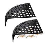 Grotte À Crevettes Aquarium - Tunnel de Reproduction 2 Pièces pour Aquarium avec Trous Multi-Tailles,Accessoire d'Habitat pour et Bassin | pour Débutants Et Propriétaires De Crevettes Naines