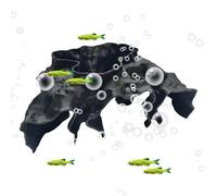 Grotte À Crevettes,Tunnel cachette réaliste de Betta - Accessoires de crevettes Aquarium,pour l'alimentation Le Repos Eau Douce Aquatique Le sous-Les débutants pêche