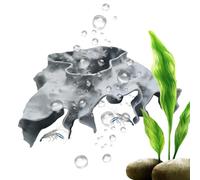 Grotte Aquarium - Tunnel cachette réaliste de Betta,Accessoires de crevettes Aquarium | pour l'alimentation Le Repos Eau Douce Aquatique Le sous-Les débutants pêche