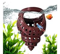 Grotte Betta,Anneaux d'alimentation pour Aquarium,Cave à crevettes et bûche Betta - Bureau Informatique,Espace de télétravail, Maison, Chambre Enfant, Chambre Adulte, hôtel,