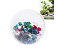 Grotte Betta en verre - Décoration pour aquarium et nid de crevettes | Habitat aquatique noir pour bernard-ermite, poisson Betta et petites créatures d'aquarium | Abri décoratif sûr pour une