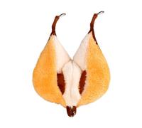 Grotte chaude pour hamster, nid semi-fermé en velours de 18 x 17 cm, texture douce, lit de cage pour petits animaux pour hamsters, cochons d'Inde, repos quotidien