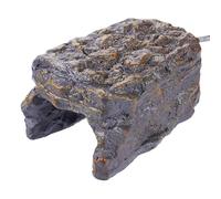 Grotte chauffante pour reptile - 15 x 9 x 7 cm, 45 °C, rocher pour tortue, habitat alimenté par USB | Décoration de réservoir lézards tortues serpents geckos amphibiens se cachent confortablement