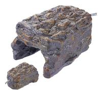 Grotte Chauffée Pour Reptiles - 15 X 9,5 X 7 Cm. Grotte Cachée, Roche Chauffante, Abri Chaud Et Confortable, Cache Chauffée Par Alimentation USB, Atmosphère Rustique | Décor Thermo Habitat Pour Lézard