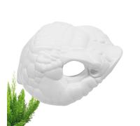 Grotte d'aquarium en forme de tête de serpent | 10,4 x 9,5 x 5 cm en polypropylène, abri pour reptiles, décoration d'aquarium pour petites et moyennes races, iguane, tortue, léopard, gecko, escargot