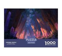 Grotte de Cristal Crépuscule Puzzle pour Enfants DébutAnts 12+, Natural Paysage Carton RésistAnt, Développement Cognitif, Loisir Infantile, Cadeau Beau 70x50cm/1000pcs