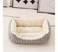 Grotte De Lit pour Chat, Panier Lit Niche Cabane pour Chat Maison Chats Interieur, Niche Douillette, Coussin Rond réutilisable, Base antidérapante Lavable, Design Confortable et Respirant