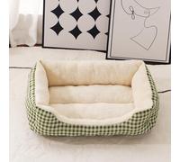 Grotte De Lit pour Chat, Panier Lit Niche Cabane pour Chat Maison Chats Interieur, Niche Douillette, Coussin Rond réutilisable, Base antidérapante Lavable, Design Confortable et Respirant