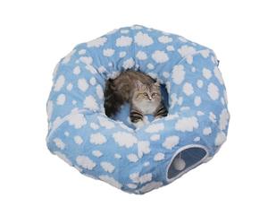 Grotte de Nidification - Tube pour | Tunnel de Jeu Amovible et Lavable, Jouet interactif à Suspendre, Refuge de Couchage Confortable pour Animaux de Compagnie, Centre de Couchage intérieur Chau