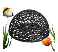 Grotte de poisson - Nid creux caché de poissons, décorations de tunnel Betta | Habitat aquatique naturel réaliste en pierre creuse, accessoire de décoration d'aquarium pratique pour crevettes Betta