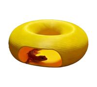 Grotte de tortue - Décoration creuse amusante en forme de donut, abri en résine haute densité, accessoire d'enrichissement interactif, habitat de reptile, ornement de serpent gecko
