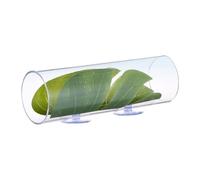Grotte de tunnel d'aquarium : abri de tube de poisson acrylique transparent, tunnel de repos Betta | Plateforme en feuille avec trou caché pour la zone de relaxation de frai
