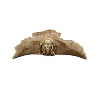 Grotte d'élevage de crevettes - Cachette mythique méduse - Décoration pour aquariums avec illustration mythologique - Grecque antique - Gorgone de la Méduse - Décoration d'aquariums - Maison fantaisie