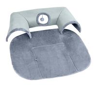 Grotte douce pour chat, lit tunnel pour chat, lit de chat amovible lavable en forme de U grotte pour chat, joue au lit pour chat avec boule en peluche, fournitures pour âme