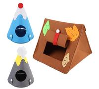 Grotte en feutre pour hamster | Lit et hamac confortables pour petits animaux | Nid cachette lavable pour chinchillas et hamsters