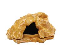 Grotte en résine pour terrarium - Grotte pour tortue et dragon barbu, simulation de rocher - Accessoire pour petit aquarium - Amphibiens d'intérieur - Habitat de crabe, gecko, tortue