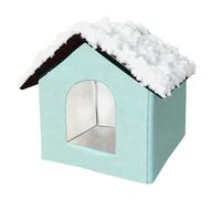 Grotte extérieure pour chat - Nid fermé résistant à la pluie de 45 cm, maison de couchage résistante à l'hiver | Abri apaisant pour animaux de compagnie pour chats chiens intérieur extérieur voyage ma