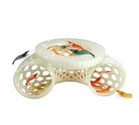 Grotte Flottante de Poisson Betta - Grotte à crevettes, grotte de repos, décor, décor d'aquarium | Anneau d'alimentation pour poissons | Pour Cory Aquatique, Petit Cichlidé, Guppy, Cory - Maison, Bure