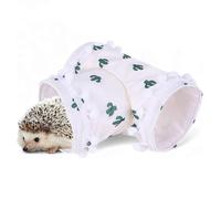 Grotte pliable à 3 voies pour animaux de compagnie - Tente cachée en polaire pliable, chaise longue couverte chaude | Jouets labyrinthe de Hamster Tunnel de lapin, habitat de câlin polyvalent pour cha