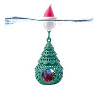 Grotte Poisson avec Bonnet Père Noël, Sapin et décor paysager | Grotte De Bac Pour Petit Poisson Betta Pour gecko crabe guppy nain animaux aquatiques alimentation