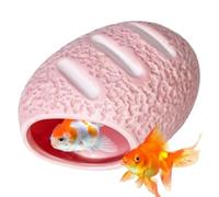 Grotte Poisson Habitat décoratif antidérapant Anti-Morsure | Maison pour reptile et grenouille, décor de terrarium pour crevettes grenouilles geckos araignées hamsters