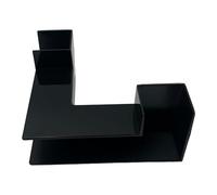 Grotte pour aquarium en polypropylène noir - Petit tunnel à poissons multi-entrées | Cachette naturelle pour poissons Betta - Abri décoratif pour les crevettes d'eau douce - 12,5 x 12,5 x 5,7 cm