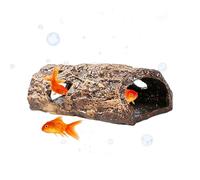 Grotte pour bac à Poissons | Habitat Poisson en Tronc d'arbre | Décoration Habitat Betta - Débutants, éleveurs, pêcheurs, Restaurants, hôtels, Bureaux à Domicile, magasins, boutiques, salles