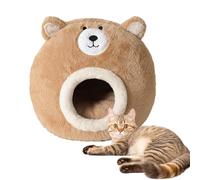 Grotte pour chat - Confortable et mignonne - Chaude et douce - Grande maison d'hiver pour l'intérieur comme lit et maison - Pour chatons et chiots - Pour l'intérieur et l'extérieur par temps froid