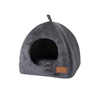 Grotte pour Chat Niche - Maison Pliable pour Compagnie, Niche Chat Interieur, Maison Portative pour Animaux, Lit Niche pour Chat Grotte pour Chat, Niche avec Coussin Amovible Lavable Rembourré