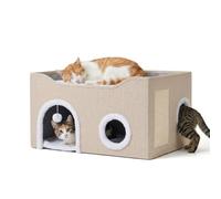 Relaxdays Niche pliable avec griffoir