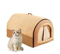 Grotte pour chats | lavable et amovible pour chats et chiots confortables chatons et petits chiens pliants | confort pour séjour intérieur, chambre à coucher, appartements