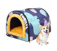 Grotte pour Chien en Plein air, lit de Grotte pour Chien | Copropriété | Lavable Abri pour Chats étanche en Plein air Maison pour Chats Grotte pour Animaux domestiques Hiver pour Animaux de