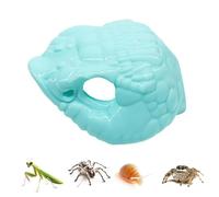 Grotte pour Dragon Barbu Décoration D'Aquarium En Forme De Tête De Serpent | Refuge pour Tortues et Reptiles pour Petits et Moyens Spécimens de Tortue Araignée Gecko Léopard Escargot Gre