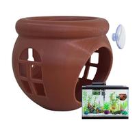 Grotte pour Poisson d'Aquarium Hamac Flottant Naturel avec Ventouse de | Décor d'Aquarium à Crevettes Pour bureau, hall d'hôtel, restaurant, animalerie, cachette, repos, décoration