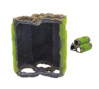 Grotte pour Poisson,Habitat réaliste d'aquarium | Ornement Tunnel Mousse pour Betta,Adapté pour l'aménagement paysager, Le Repos, abri, enrichissement, Reproduction, écrevisses, Terrarium