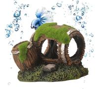 Grotte pour poissons - Haute performance décorative réaliste en résine, en forme de cube, enrichissement, frai, reproduction terrarium | Multipurpose Outdoor Indoor Utility Sleek
