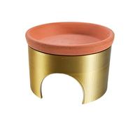 Grotte pour reptiles - 10,4 x 10,4 x 6,5 cm - Gamelle à eau et bol de nourriture pour reptiles | Pour les dragons barbu, les parents d'animaux domestiques, les amoureux des animaux, les éducateurs de