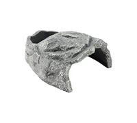 Grotte pour reptiles - 11 x 12,5 x 6 cm - Décoration d'aquarium - Abri de tronc d'arbre - Décoration d'habitat amphibien ou lézards - Dragon barbu - Serpent - Terrarium