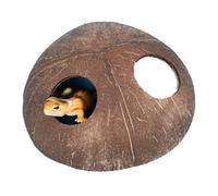 Grotte pour reptiles, fabriquée à la main, naturelle, décorative, avec deux entrées, abri pour lézards - Convient pour les geckos, araignées d'oiseaux, petits animaux, aquariums, terrariums terrestres