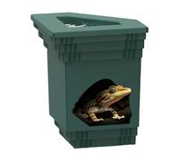 Grotte pour reptiles - Terrarium pour game à barbe avec un distributeur de nourriture - Aménagement naturel du paysage avec espace de soleil pour crabes, lézards, tortues, terrarium