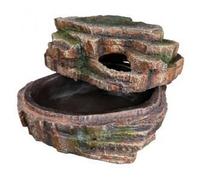 TRIXIE Caverne du Serpent - Aspect forêt Tropicale - Refuge Optimal - idéal comme Lieu de mue - également pour Aquariums - Couvercle Amovible - résine Polyester - 26 x 20 x 13 cm - 76199
