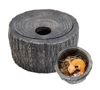 Grotte réaliste pour terrarium - Cachette de formation rocheuse en résine - Accessoires de vie du désert - Plateforme d'escalade structurée - Niche pour petits animaux - Décoration d'aquarium - Parc