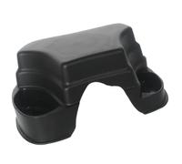 Grotte-repaire pour Reptiles avec Plateau de Repos et Gamelle | Plastique Noir, Décor pour Aquarium, pour Tortues et Lézards, Format Compact, Usage Multi-fonction